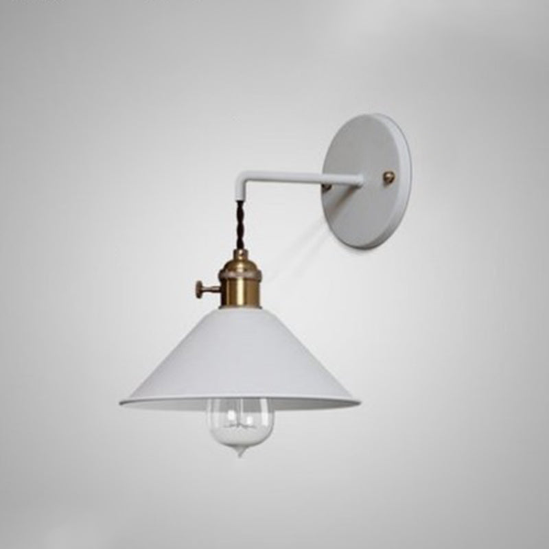 Iluminación de apliques de pared cónica 1 1 cabezal de luz montada en la pared de la pared.
