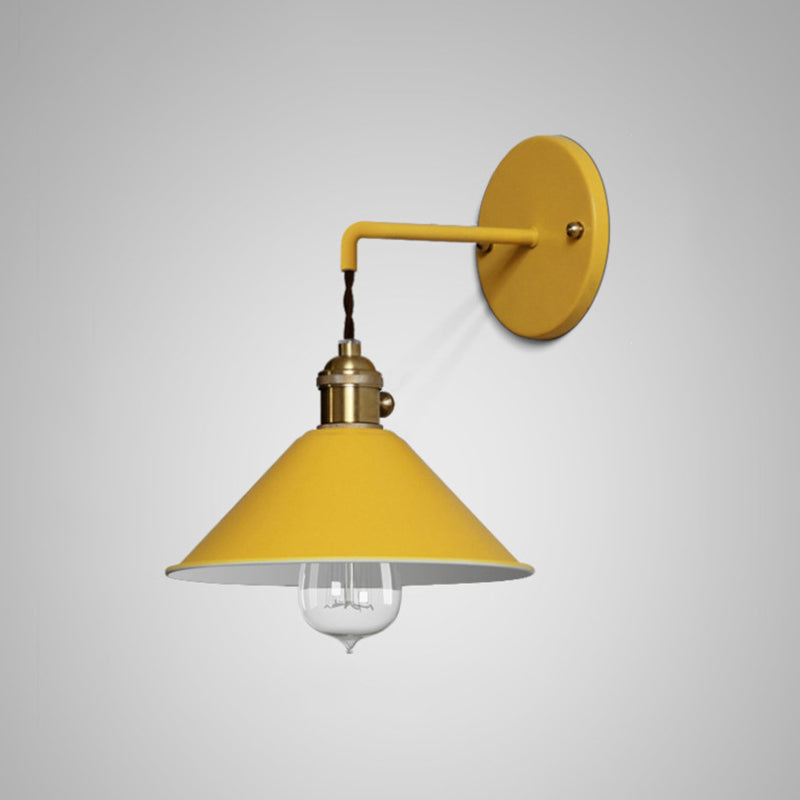 Iluminación de apliques de pared cónica 1 1 cabezal de luz montada en la pared de la pared.