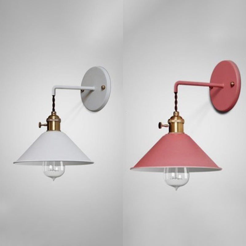 Iluminación de apliques de pared cónica 1 1 cabezal de luz montada en la pared de la pared.