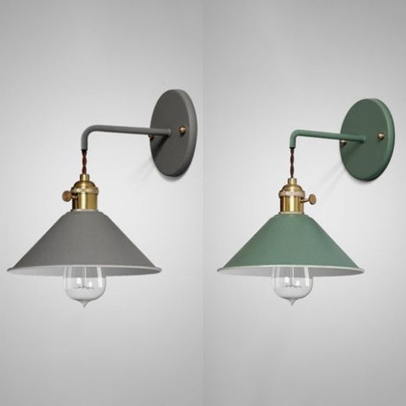 Iluminación de apliques de pared cónica 1 1 cabezal de luz montada en la pared de la pared.