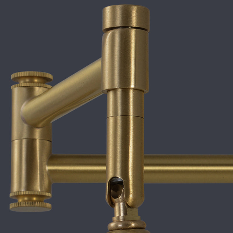 Linearer Schatten 1-Licht Wandleuchter postmoderner Spiegelwandbeleuchtung in Messing