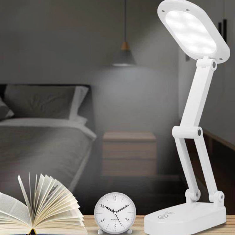 Modern Folding Table Lamp With USB Port Oval Touch-Sensor Control Table Light