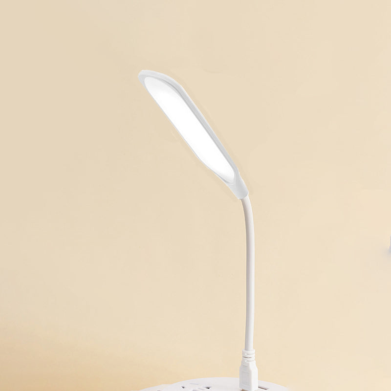 Lampada da tavolo moderna a 1 luci con circolo USB Luce da tavolo per il dormitorio