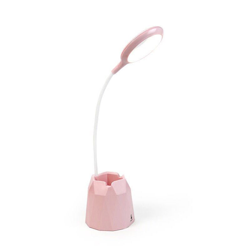 Circle 1-Light Table Light with USB Port Modern Creative Table Lamp for Bedroom