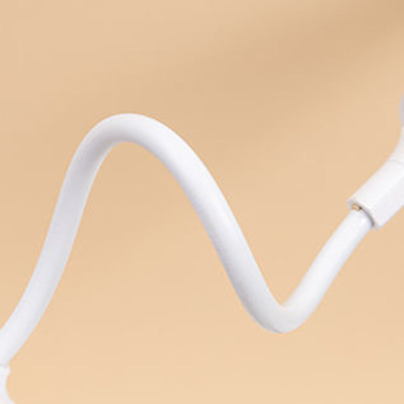 Lámpara de mesa de lectura creativa moderna Luz de mesa de elefante de 1 luz con puerto USB