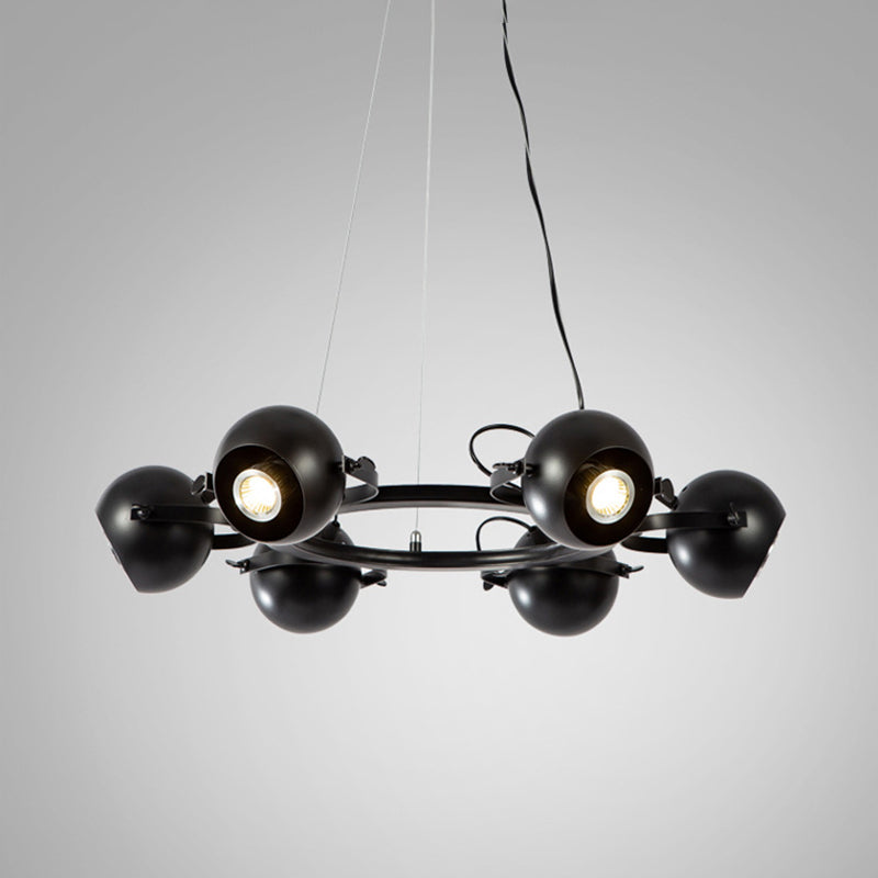 Industrial Wheel Hanging Ceiling Lights Metal Pendant Chandelier for Living Room