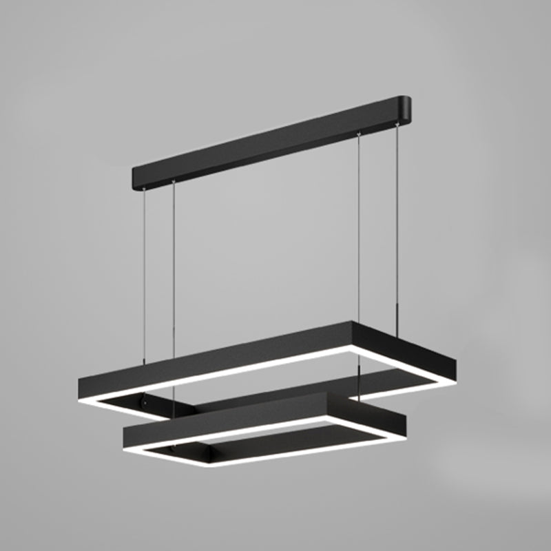 Multiple Squares Chandelier Lights Modern Black Chandelier Metal Orb Chandelier