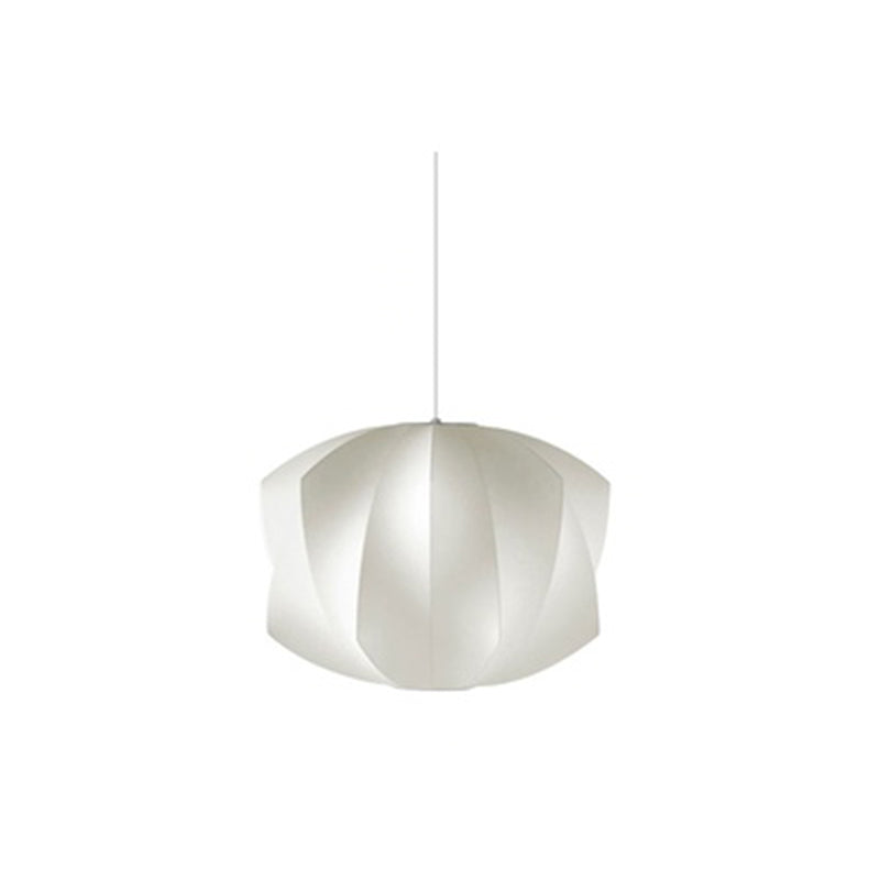 Blanc 1-Light Hanging Plafond Lights Modern Style Fabric Unique Pendant Lighting