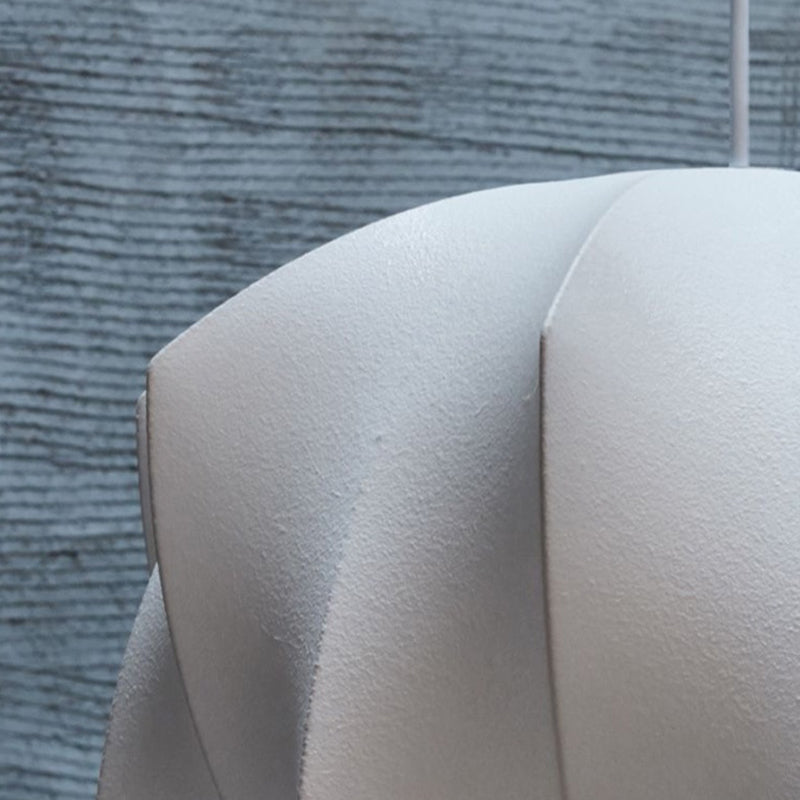 Blanc 1-Light Hanging Plafond Lights Modern Style Fabric Unique Pendant Lighting