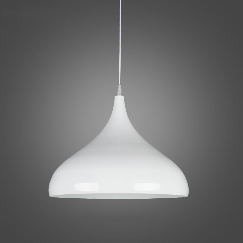 Macaroon Metal Hanging Light, Nordic Teardrop 1-Light Pendant Lighting for Indoor