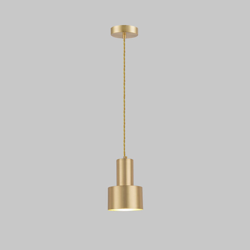 Contemporary Pendant Lights, Industrial Metal 1-Light Milk Can Pendant Light Fixture