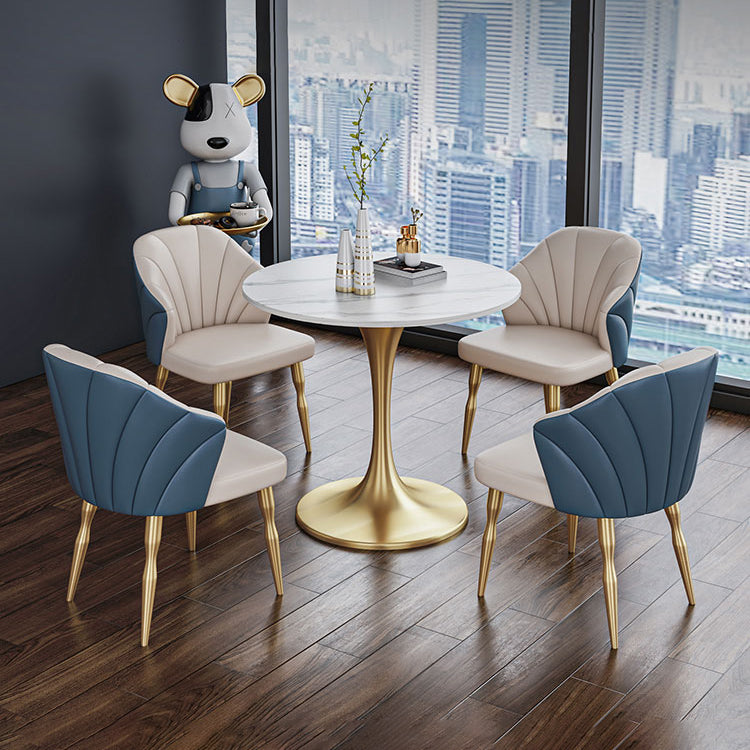 Zeitgenössischer Stil Tulpe Basis Möbel Stein Esstisch für Zuhause