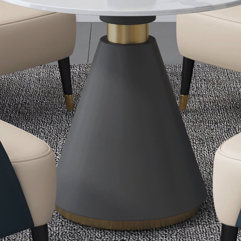 Round Pedestal Dining Table Modern Stone Furniture for Dining Room Home