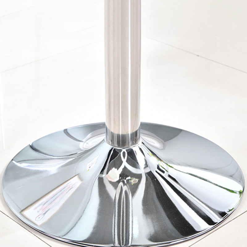 Round GlassTransparent Dining Table Simplicity Pedestal Table for Dining Room