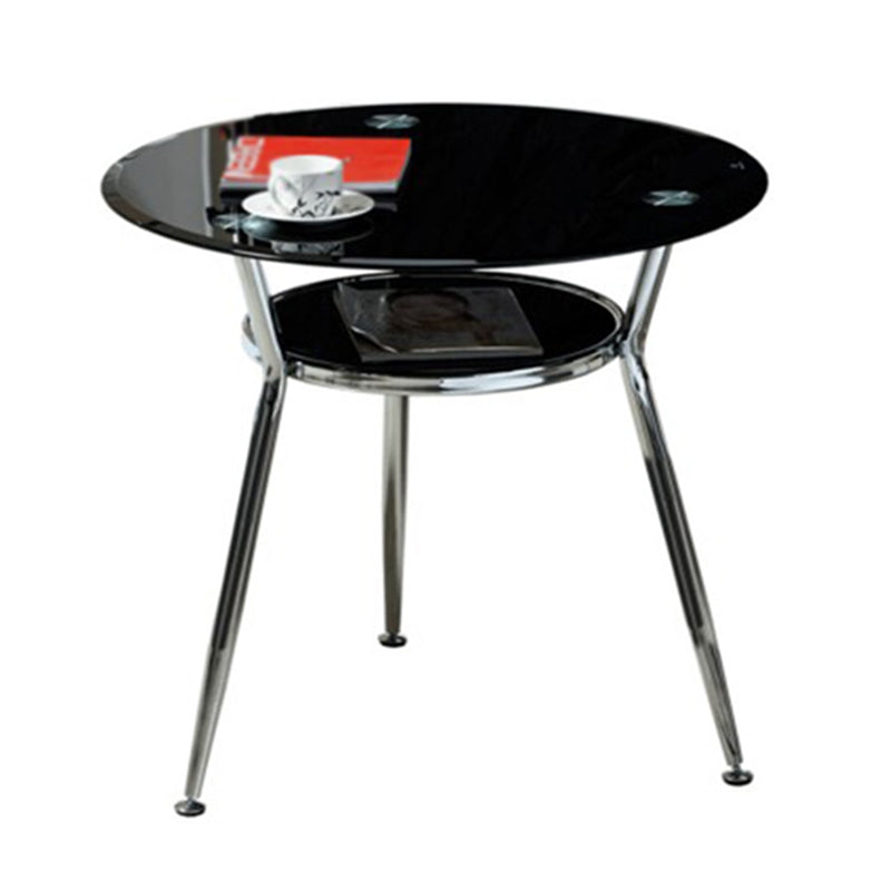 Table de salle à manger ronde contemporaine avec 3 jambes pour salle à manger