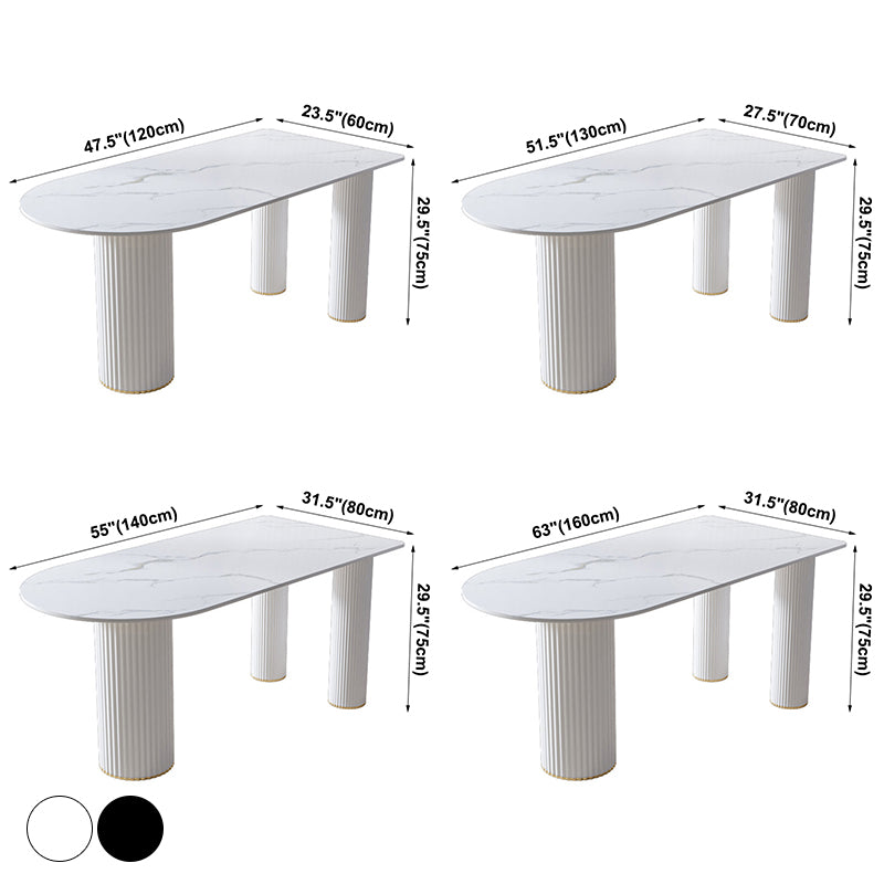 Metall zeitgenössische freie Form eines Esstischs Sintered Stone Tisch für Zuhause