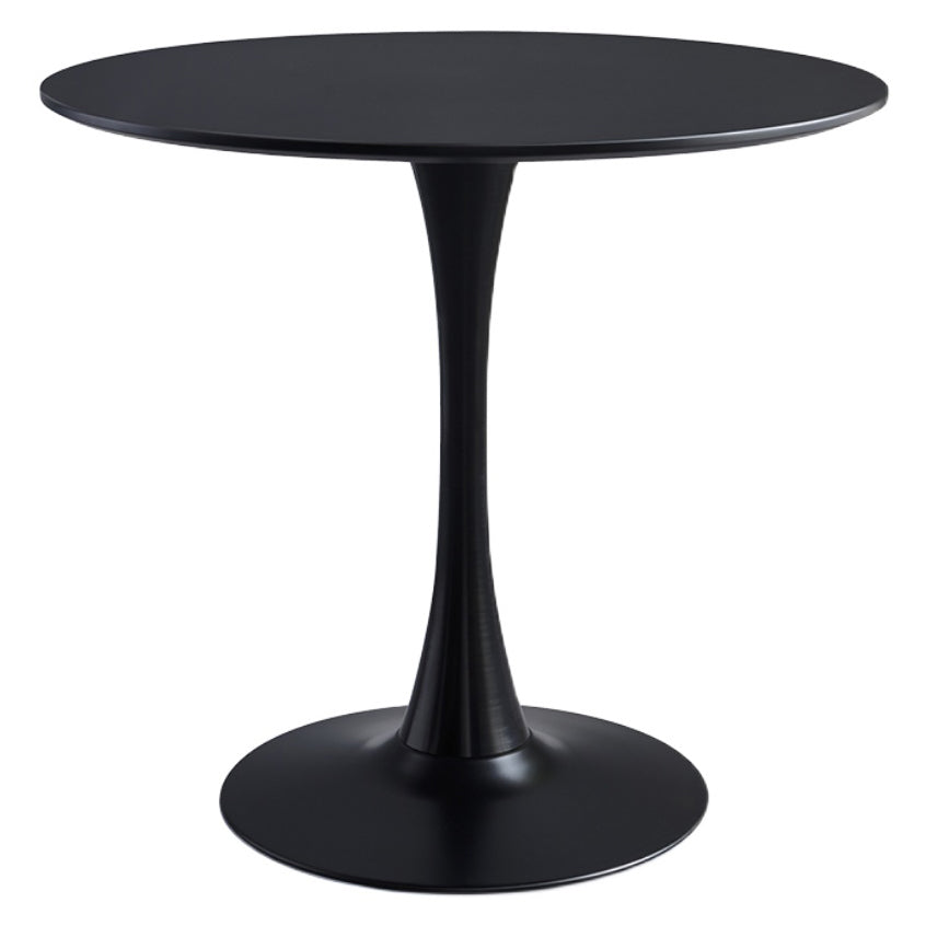 Round Modern Style Solid Wood Dining Table Dining Furniture with Tulip Base