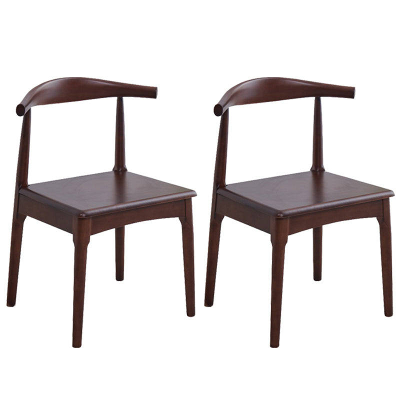 Chaise de salle à manger contemporaine chaise latérale ouverte avec des pattes en bois pour un usage domestique