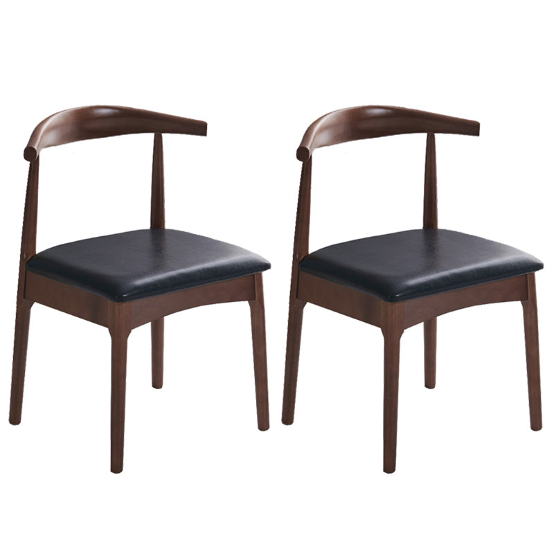 Chaise de salle à manger contemporaine chaise latérale ouverte avec des pattes en bois pour un usage domestique