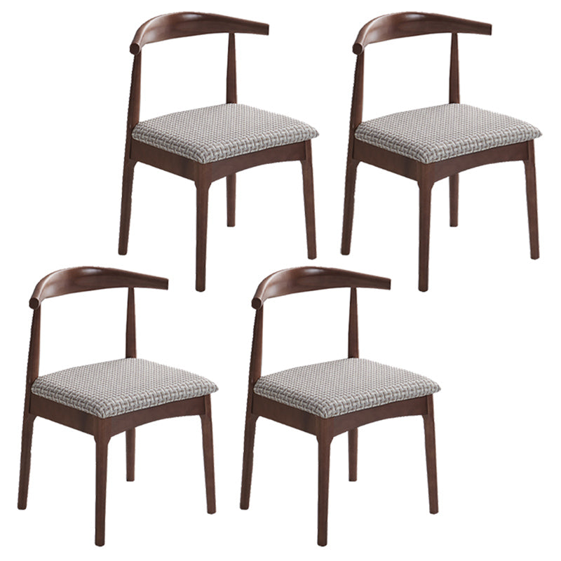 Chaise de salle à manger contemporaine chaise latérale ouverte avec des pattes en bois pour un usage domestique