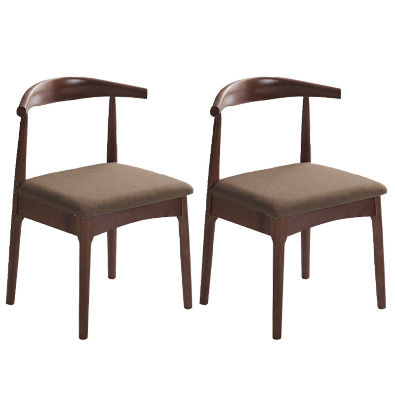 Chaise de salle à manger contemporaine chaise latérale ouverte avec des pattes en bois pour un usage domestique