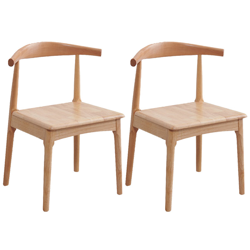Chaise de salle à manger contemporaine chaise latérale ouverte avec des pattes en bois pour un usage domestique