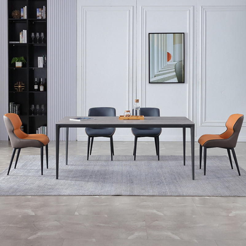 Modern Style Polyurethane Dining Chair 17'' Wide Parsons Chair for Kitchen