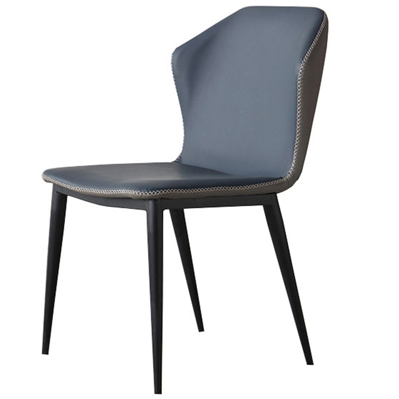 Contemporary Style Polyurethane Wingback Dining Chair 19" Wide for Home