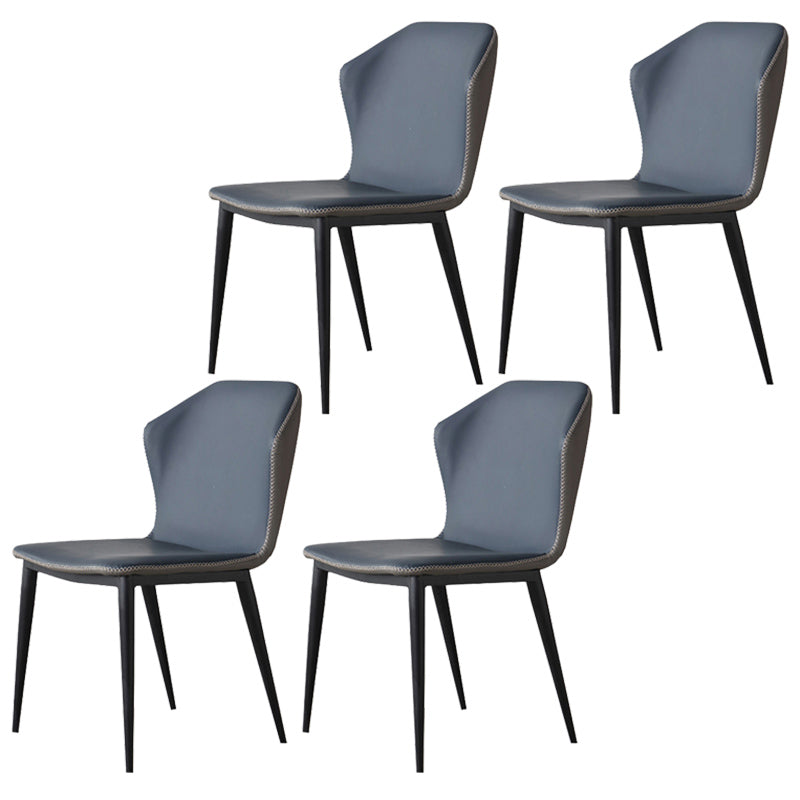 Contemporary Style Polyurethane Wingback Dining Chair 19" Wide for Home