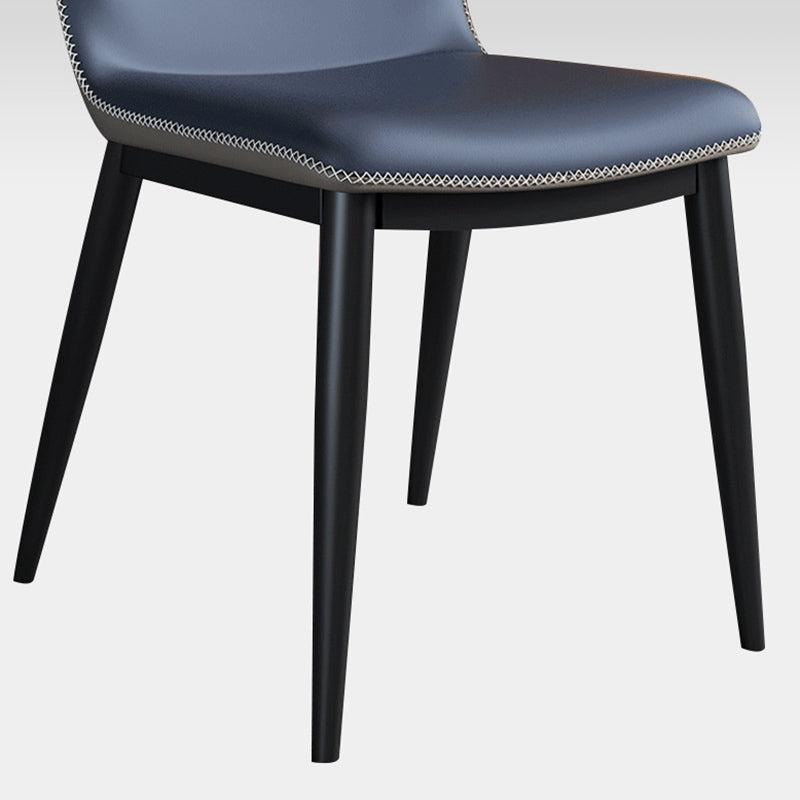 Contemporary Style Polyurethane Wingback Dining Chair 19" Wide for Home