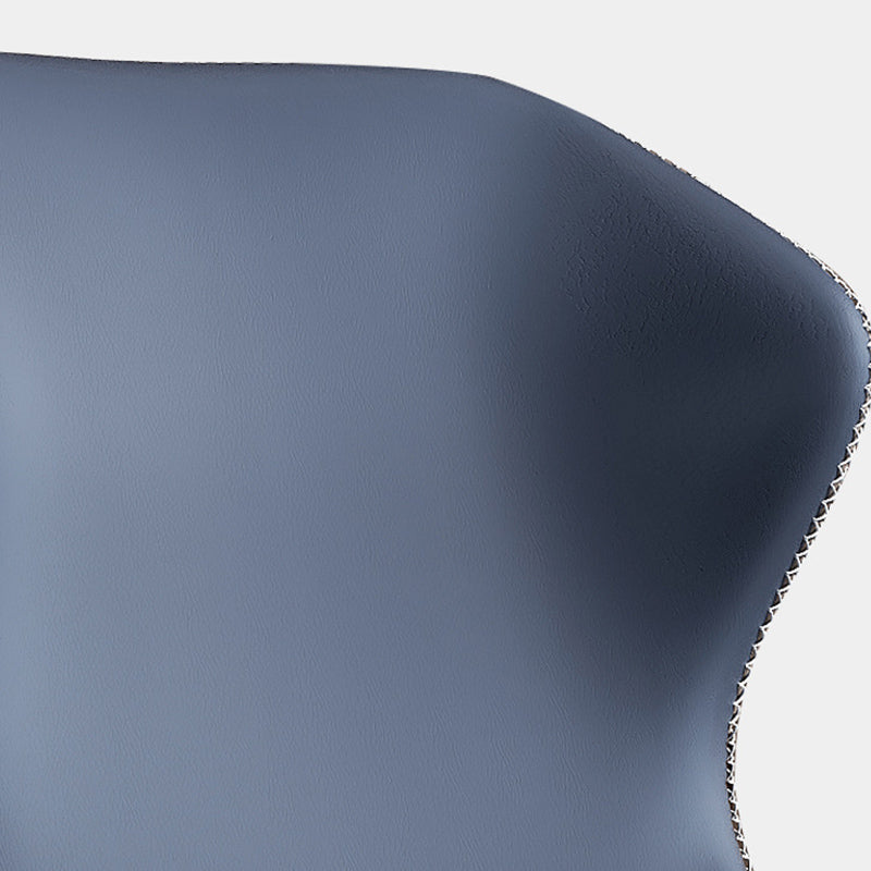 Contemporary Style Polyurethane Wingback Dining Chair 19" Wide for Home