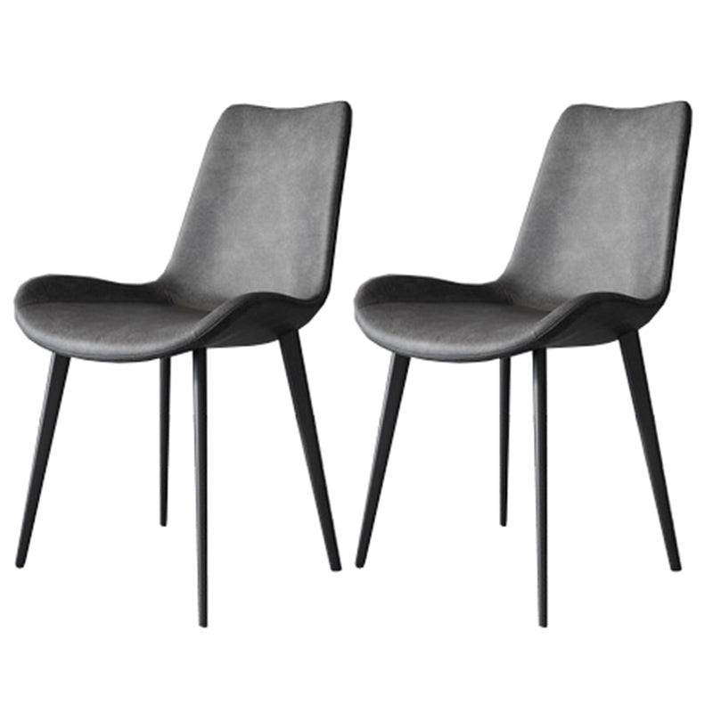 Modern Style Microfiber Leather Chair 20'' Wide Parsons Chair for Home