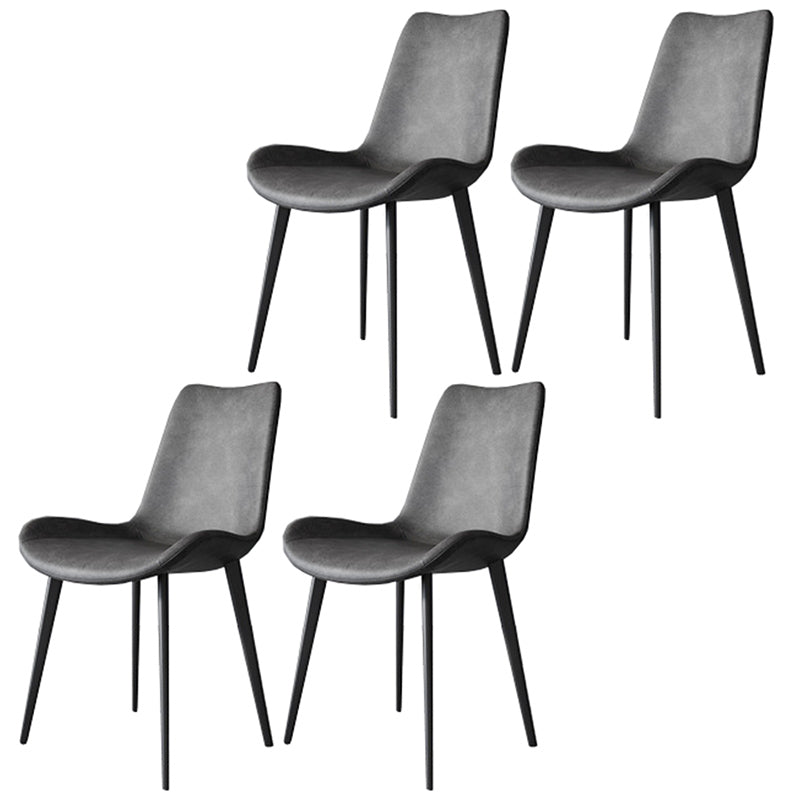 Modern Style Microfiber Leather Chair 20'' Wide Parsons Chair for Home