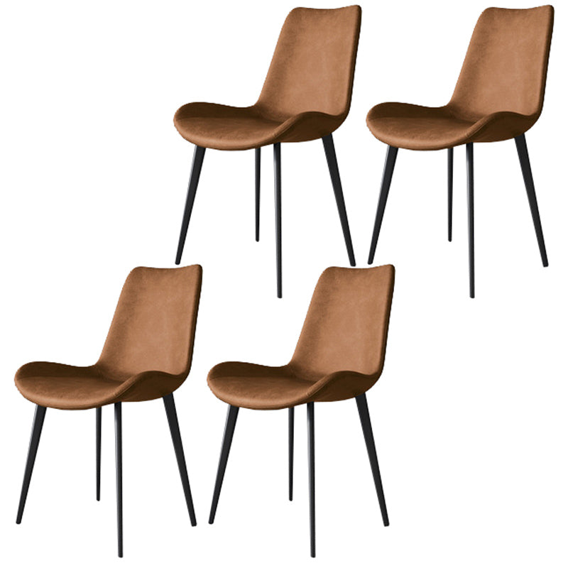 Modern Style Microfiber Leather Chair 20'' Wide Parsons Chair for Home