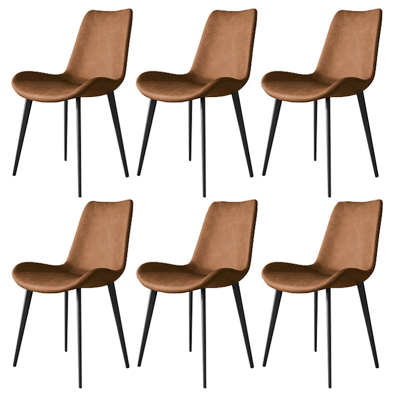 Modern Style Microfiber Leather Chair 20'' Wide Parsons Chair for Home