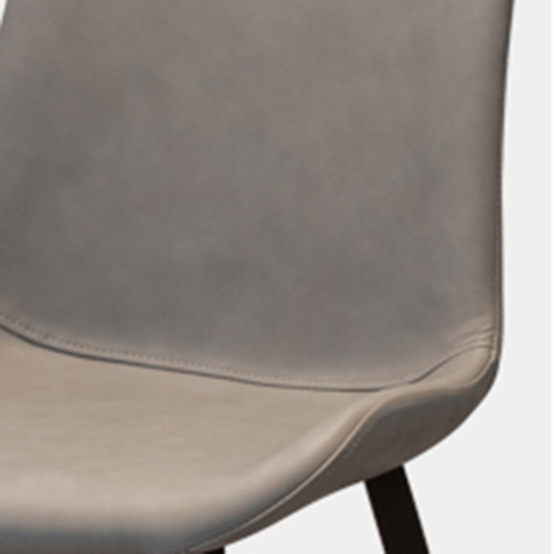 Chaises d'appoint en simili cuir de style Glam, chaise de salle à manger sans accoudoirs à dossier solide pour un usage domestique