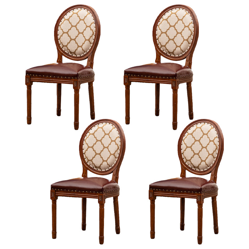 Wooden Dining Side Chairs Victorian Style King Louis Back Side Chair, 20'' Wide