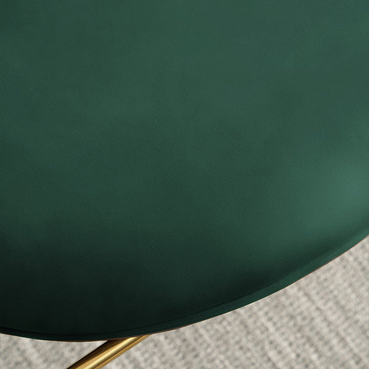 Nordic Cushioned Dining Chair 33"H King Louis Back Side Chair with Metal Base for Restaurant
