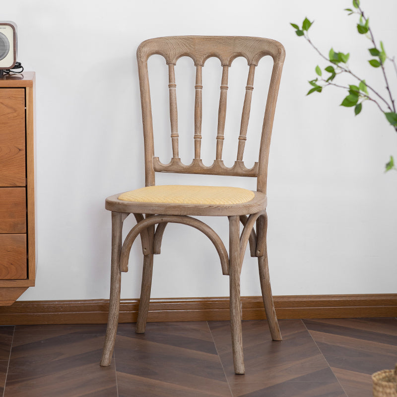 Chaise d'accélération de la ferme en bois Back Back Swerened Dining Side Claid For Restaurant