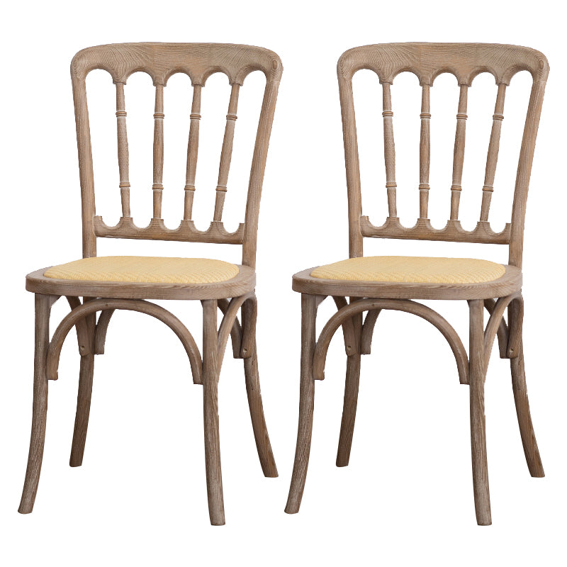 Chaise d'accélération de la ferme en bois Back Back Swerened Dining Side Claid For Restaurant