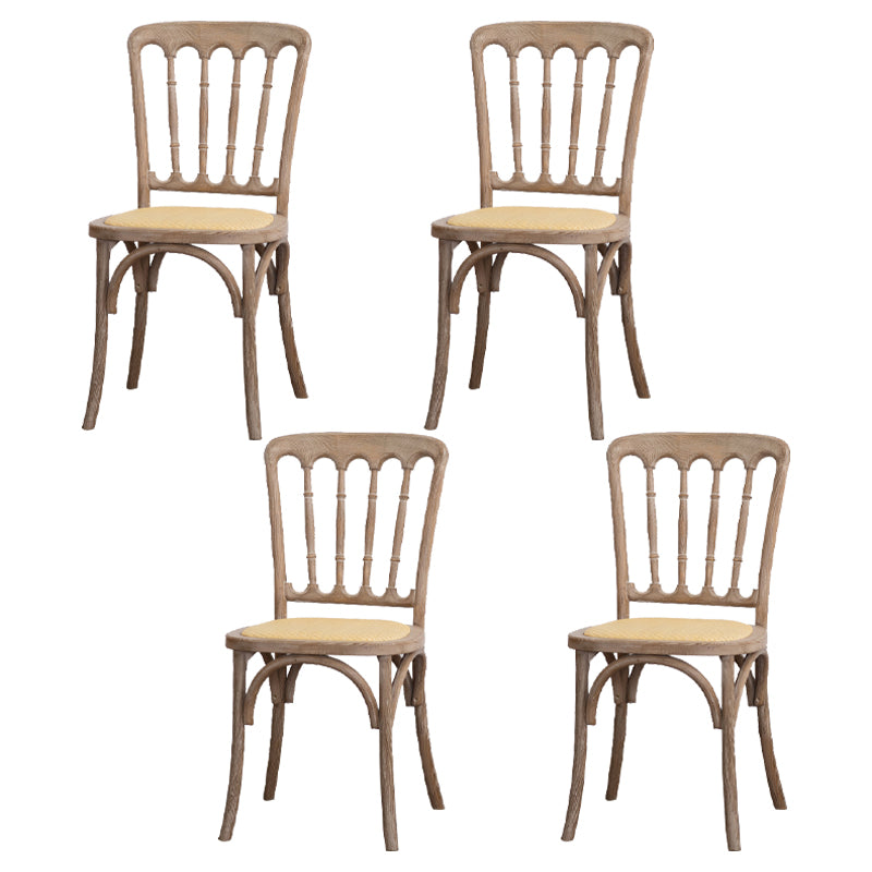 Chaise d'accélération de la ferme en bois Back Back Swerened Dining Side Claid For Restaurant
