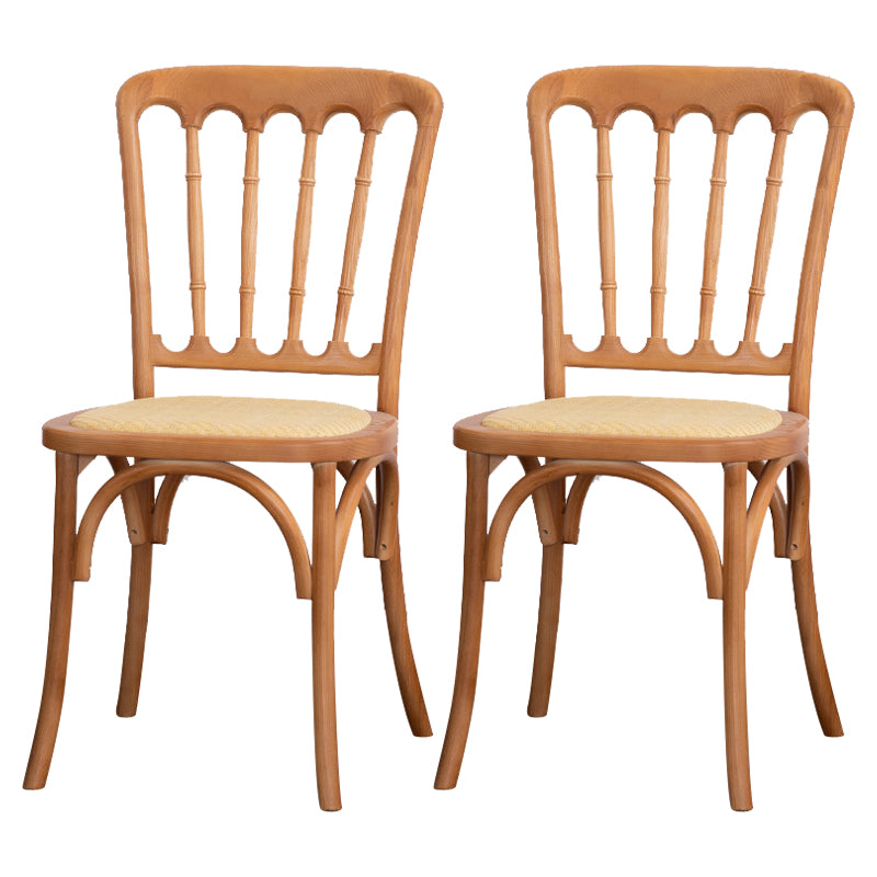 Chaise d'accélération de la ferme en bois Back Back Swerened Dining Side Claid For Restaurant