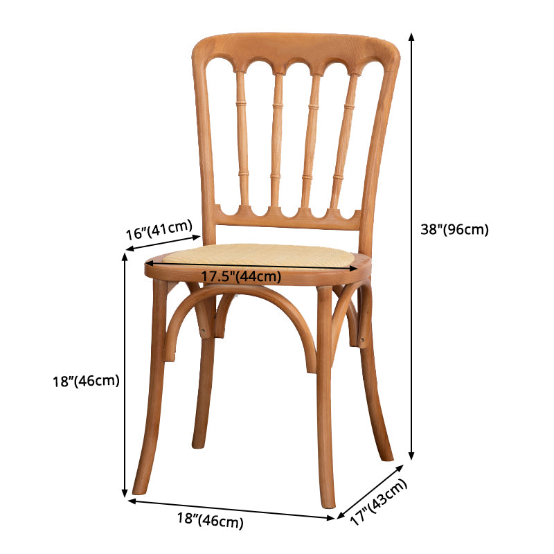 Chaise d'accélération de la ferme en bois Back Back Swerened Dining Side Claid For Restaurant