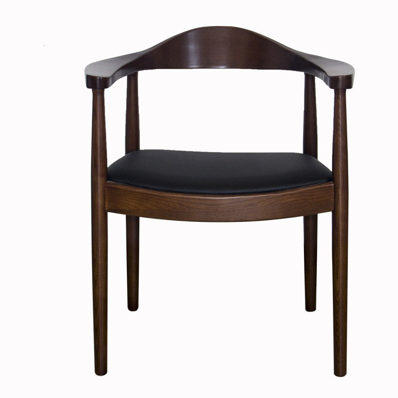 Scandinavian Style Wood Dining Chairs Open Back Dining Side Chair Home Side Chair