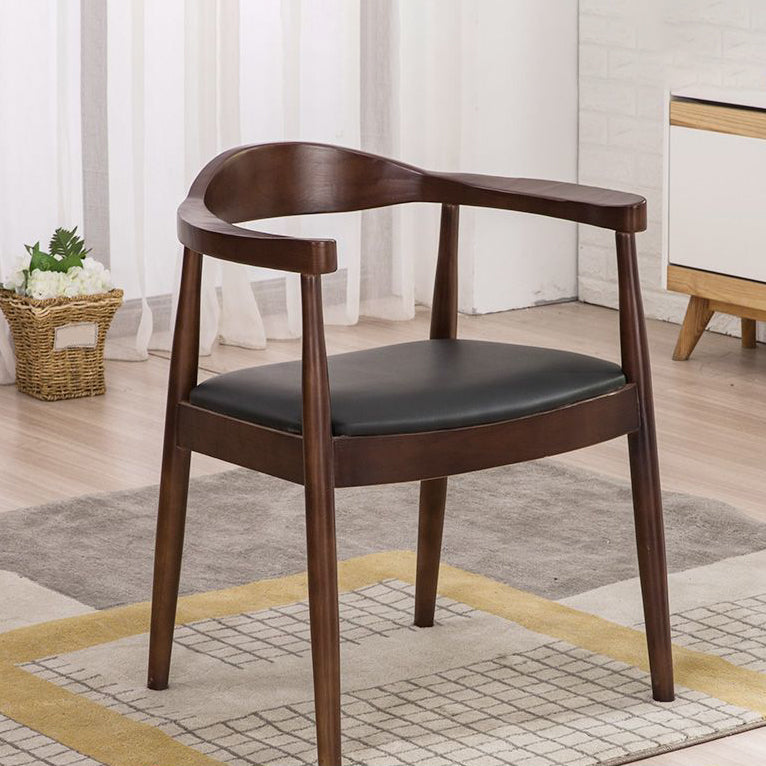 Scandinavian Style Wood Dining Chairs Open Back Dining Side Chair Home Side Chair