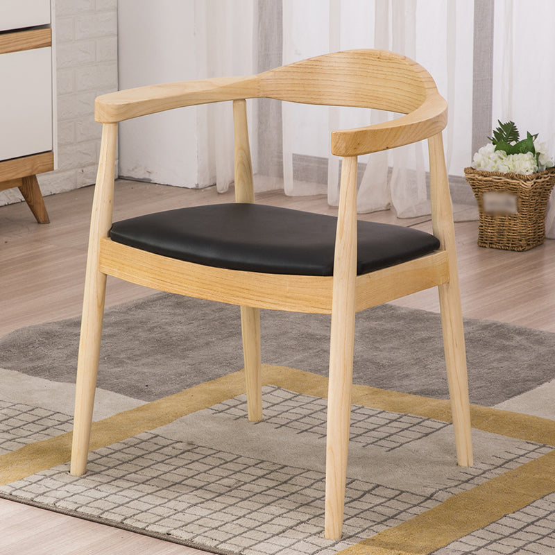 Scandinavian Style Wood Dining Chairs Open Back Dining Side Chair Home Side Chair