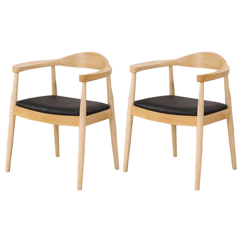 Scandinavian Style Wood Dining Chairs Open Back Dining Side Chair Home Side Chair
