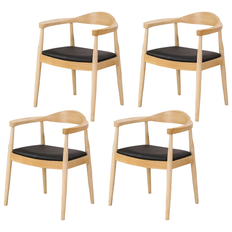 Scandinavian Style Wood Dining Chairs Open Back Dining Side Chair Home Side Chair