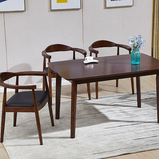 Scandinavian Style Wood Dining Chairs Open Back Dining Side Chair Home Side Chair