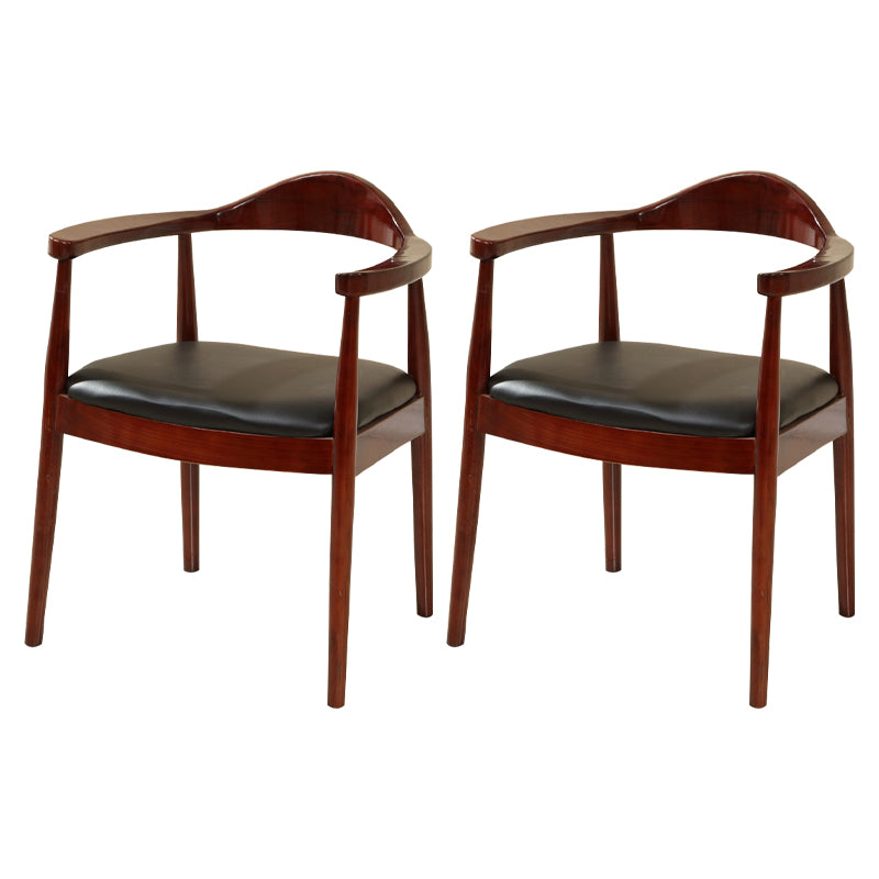 Scandinavian Style Wood Dining Chairs Open Back Dining Side Chair Home Side Chair